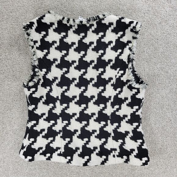 CAbi Black and White Houndstooth Vest - Picture 3 of 16